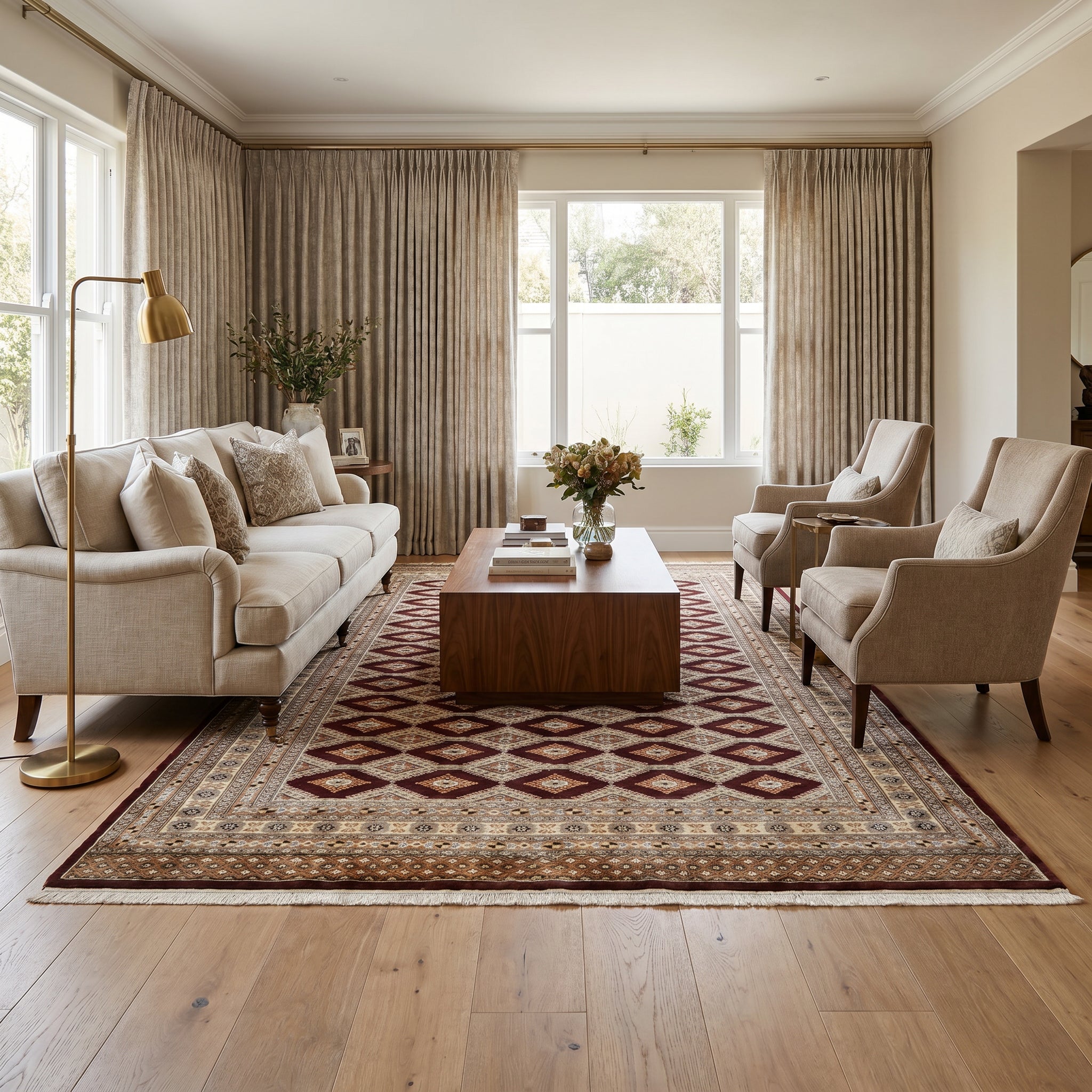 Part Silk Jaldar Rug 282 × 183 cm