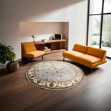 Round Saffavid Rug 304 × 304 cm