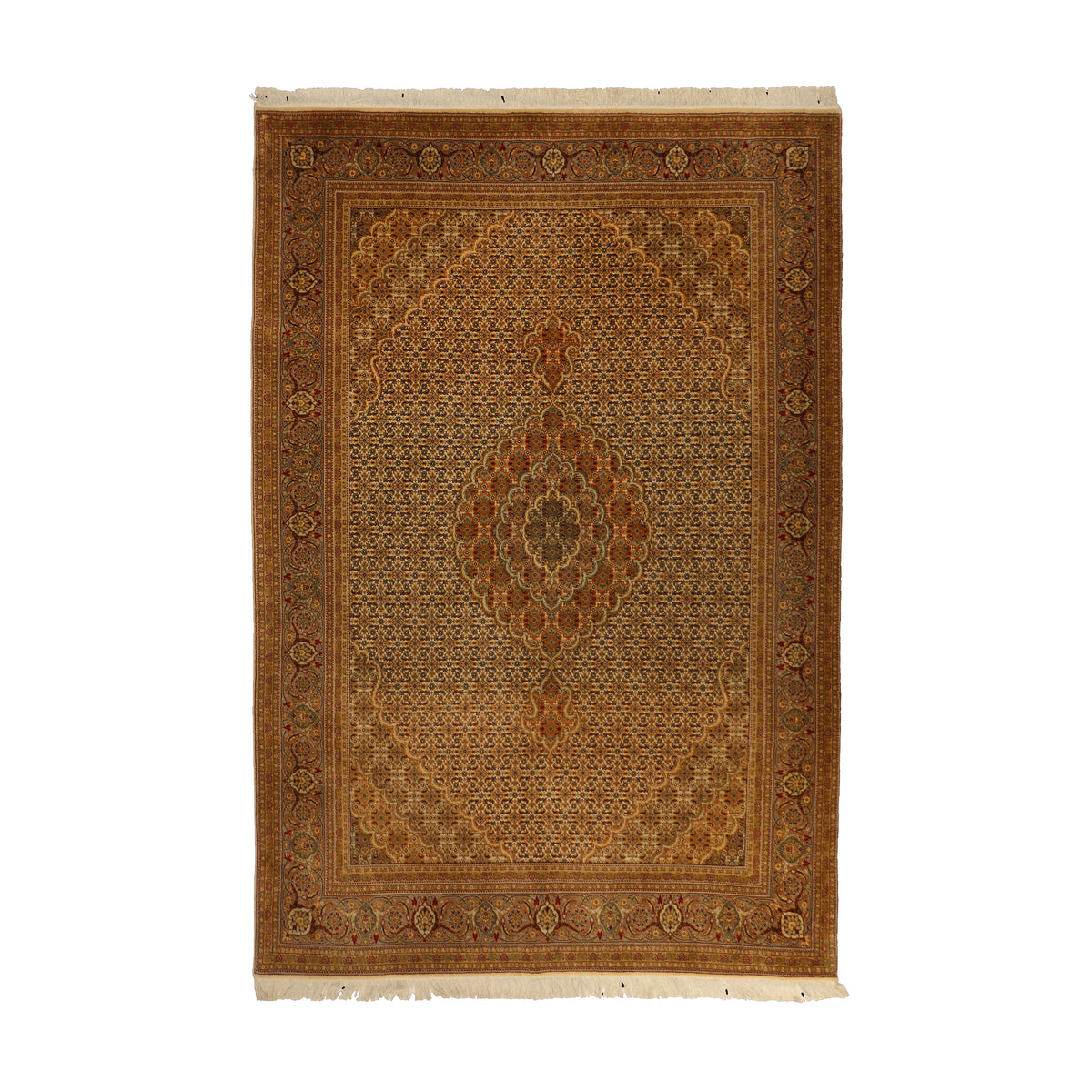 Part Silk Tabriz/50 Raj Rug 204 × 150 cm