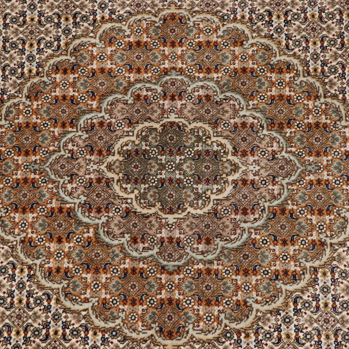 Part Silk Tabriz/50 Raj Rug 204 × 150 cm