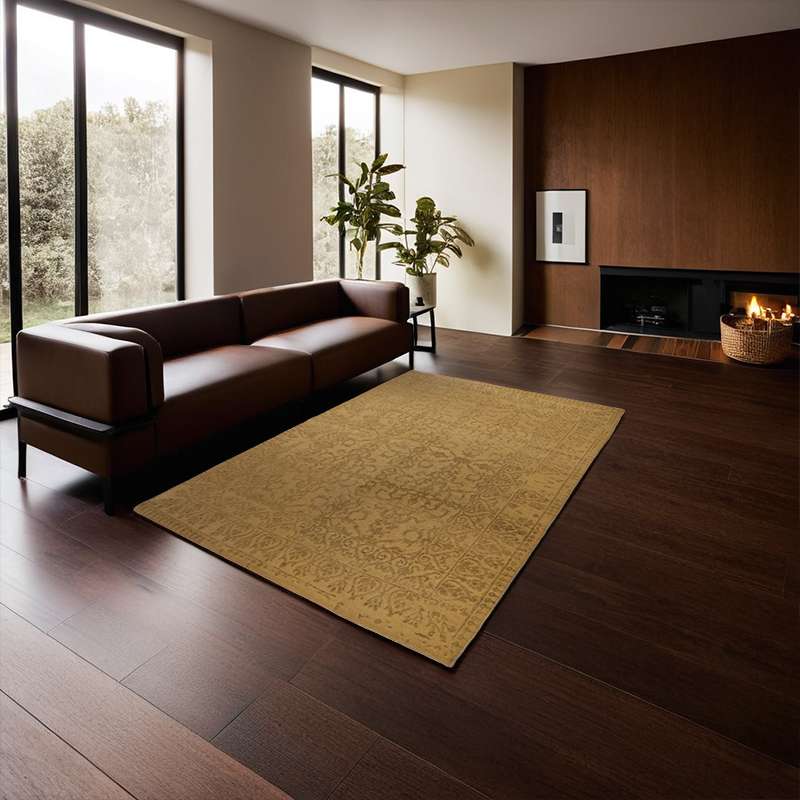 Modern Part Silk Tibet Rug 164 × 242 cm