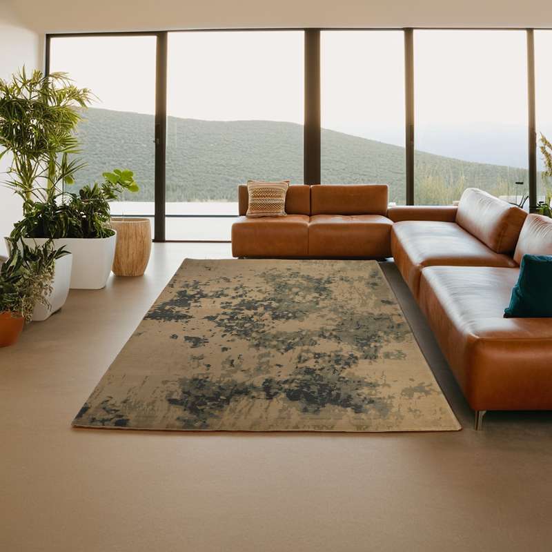 Modern Part Silk Tibet Rug 175 × 242 cm