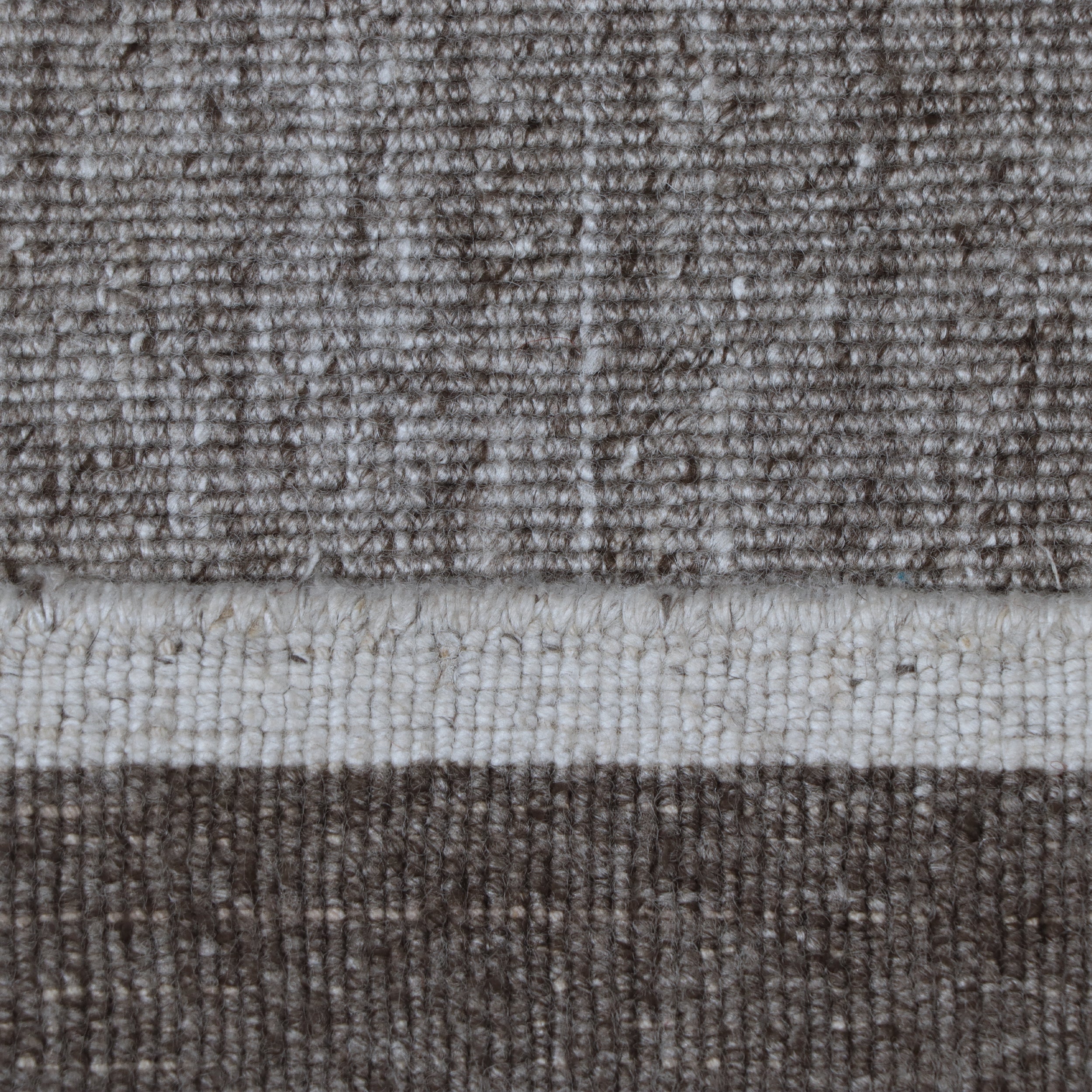 Grey & Ivory Contemporary Striped Kilim Rug Design 99 × 151 cm
