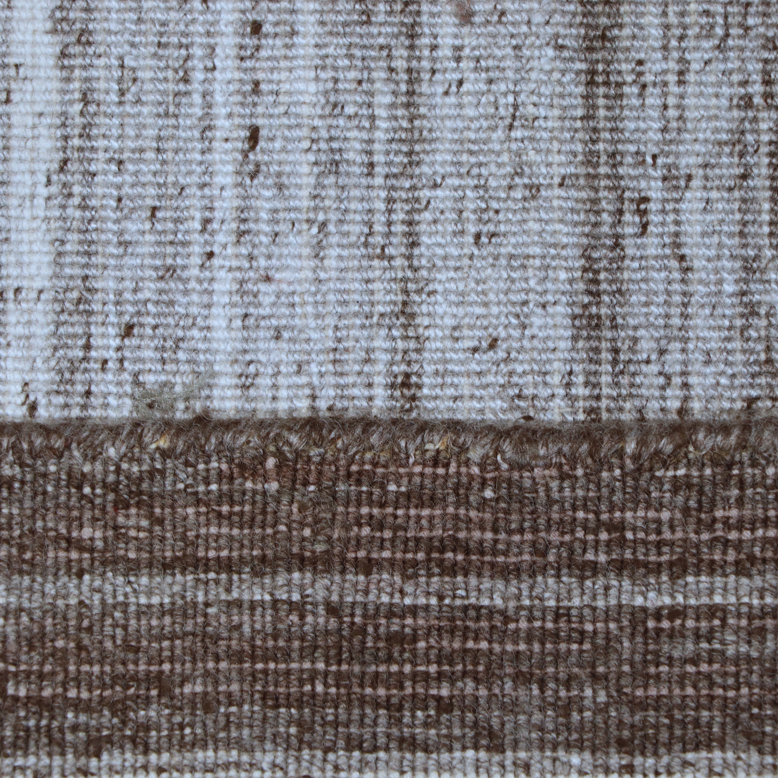 Brown & Taupe Ombre Striped Kilim Rug Design 121 × 181 cm