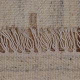 Taupe, Ivory & Brown Tribal Geometric Kilim Rug Design 150 × 200 cm