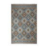 Blue & Beige Tribal Diamond Kilim Rug Design 170 × 240 cm