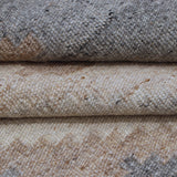 Grey & Beige Tribal Diamond Kilim Rug Design 170 × 240 cm