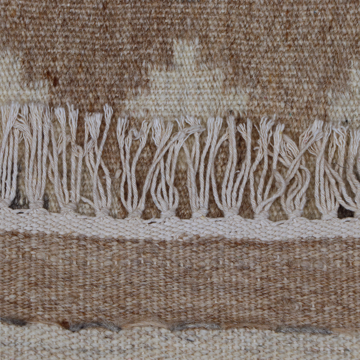 Grey & Beige Tribal Diamond Kilim Rug Design 170 × 240 cm