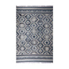 Grey & Ivory Honeycomb Geometric Kilim Rug Design 200 × 300 cm