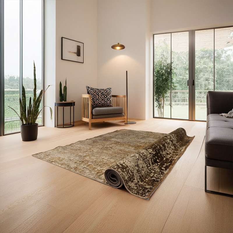 Part Silk Modern Rug 230 × 160 cm