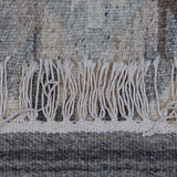 Grey & Ivory Tribal Geometric Kilim Rug Design 200 × 300 cm