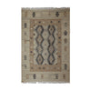 Blue Grey & Beige Tribal Geometric Kilim Rug Design 170 × 240 cm