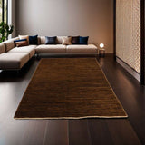 Modern Mocha Natural Gabbeh Rug 242 × 157 cm