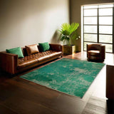 Modern Green Vintage Rug 298 × 204 cm