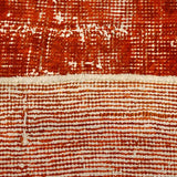 Burnt Orange Hand-Knotted Modern Vintage Rug 336 × 226 cm