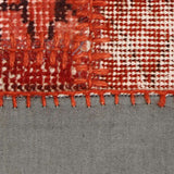 Red Hand-Knotted Modern Patchwork Collage Rug 235 × 190 cm