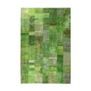 Green Hand-Knotted Modern Patchwork Collage Rug 351 × 251 cm