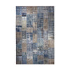 Blue Hand-Knotted Modern Patchwork Collage Rug 402 × 251 cm