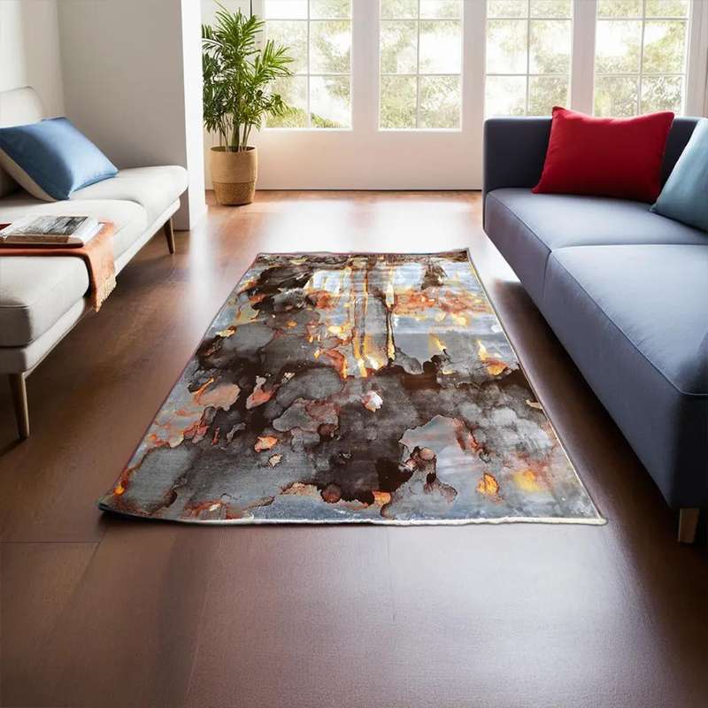 Painted-Look Rug Design 235 × 160 cm