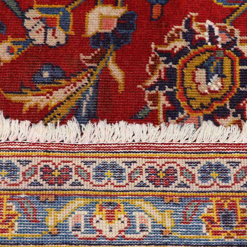 Refurbished Persian Kashan Rug 385 × 265 cm