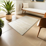 Modern Plush Pile Rugs In Cream Pianura Collection