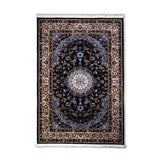 Navy Blue Pars Persian Rug Design 230 × 160 cm