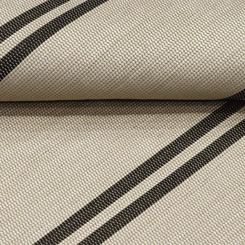 Cream & Grey Modern Outdoor Stripe Rug 230 × 160 cm