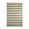 Cream & Grey Modern Outdoor Stripe Rug 230 × 160 cm