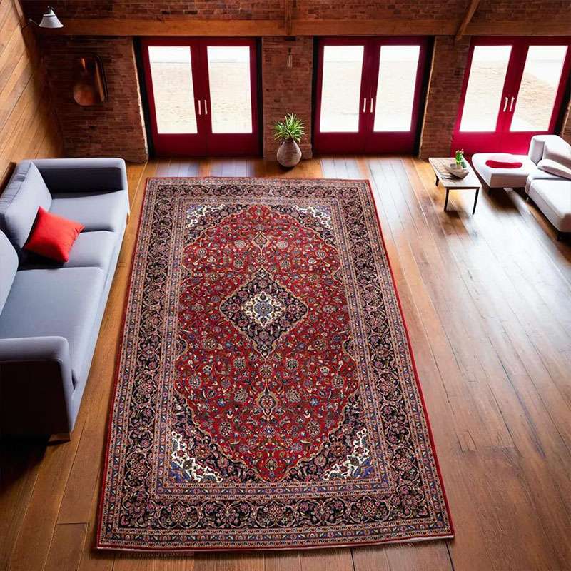 Large Persian Kashan Rug 505 × 303 cm