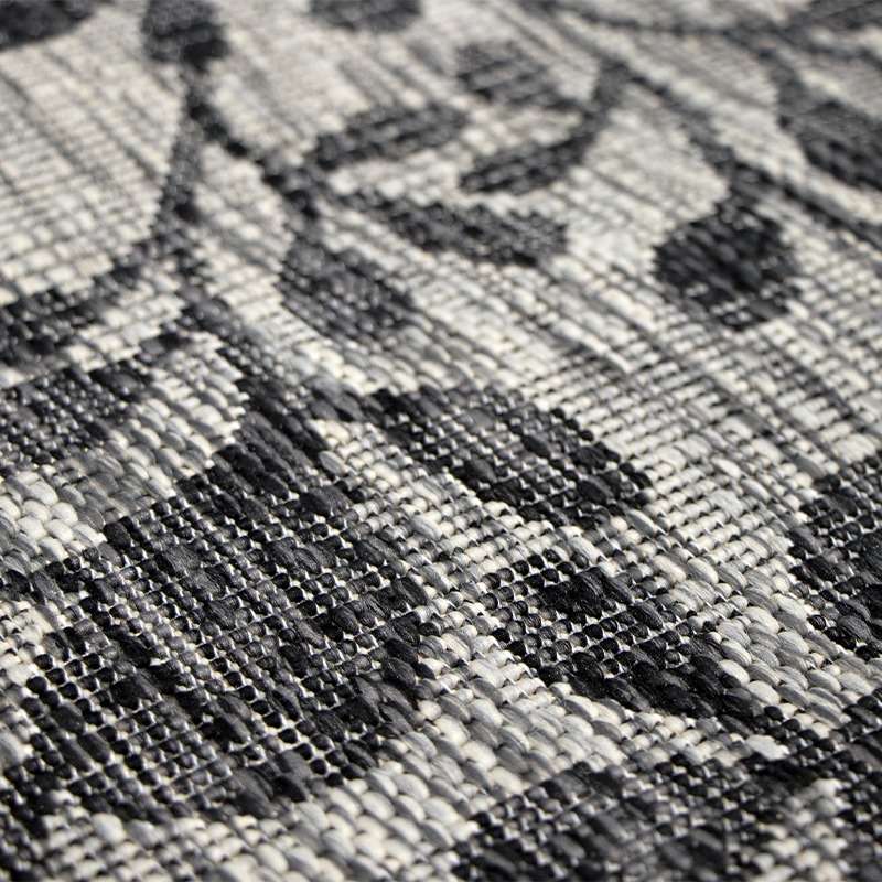 Modern Grey Vine Design Outdoor Rugs