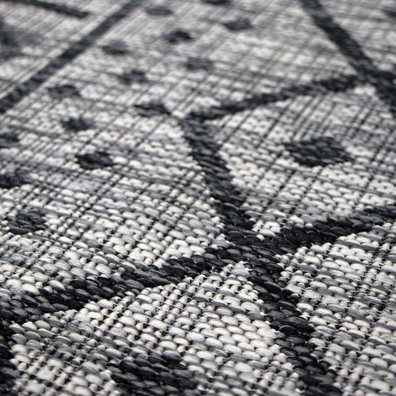 Grey Tribal Design Outdoor Rugs