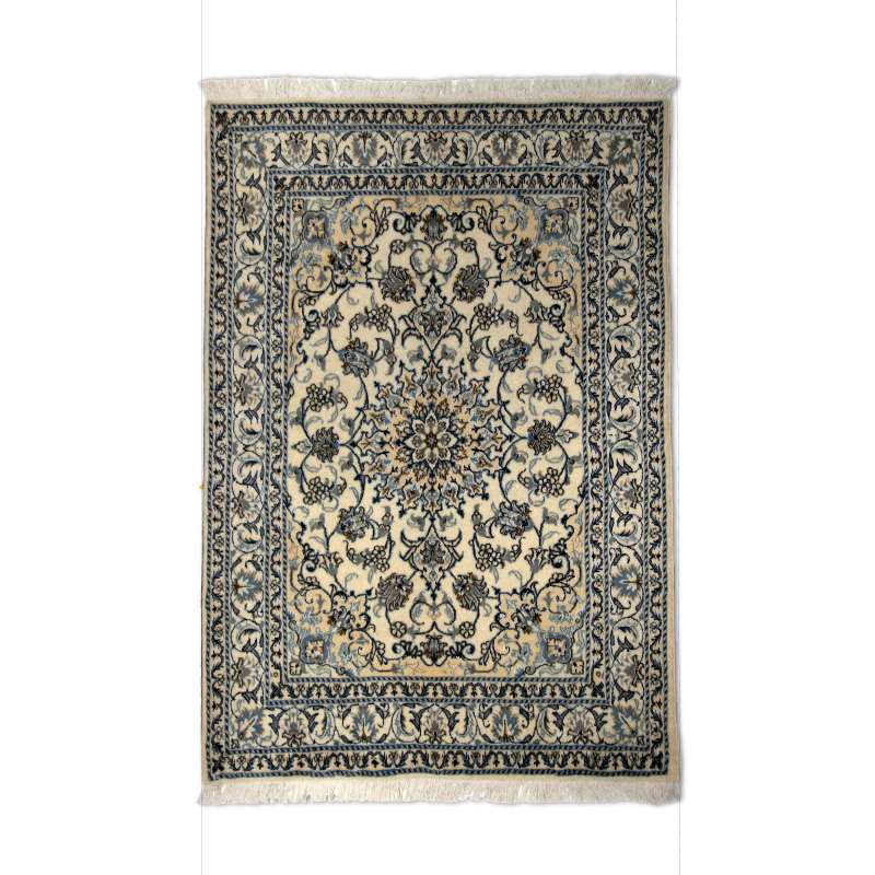 Silk Persian Nain Rug 193 × 150 cm