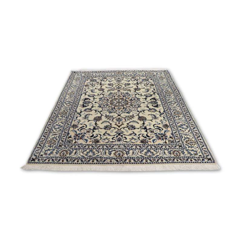 Silk Persian Nain Rug 205 × 148 cm