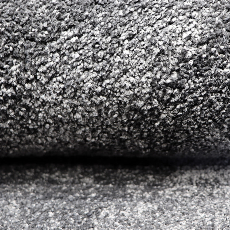 Modern Plush Pile Rugs In Anthracite Grey Pianura Collection