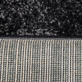 Modern Plush Pile Rugs In Anthracite Grey Pianura Collection