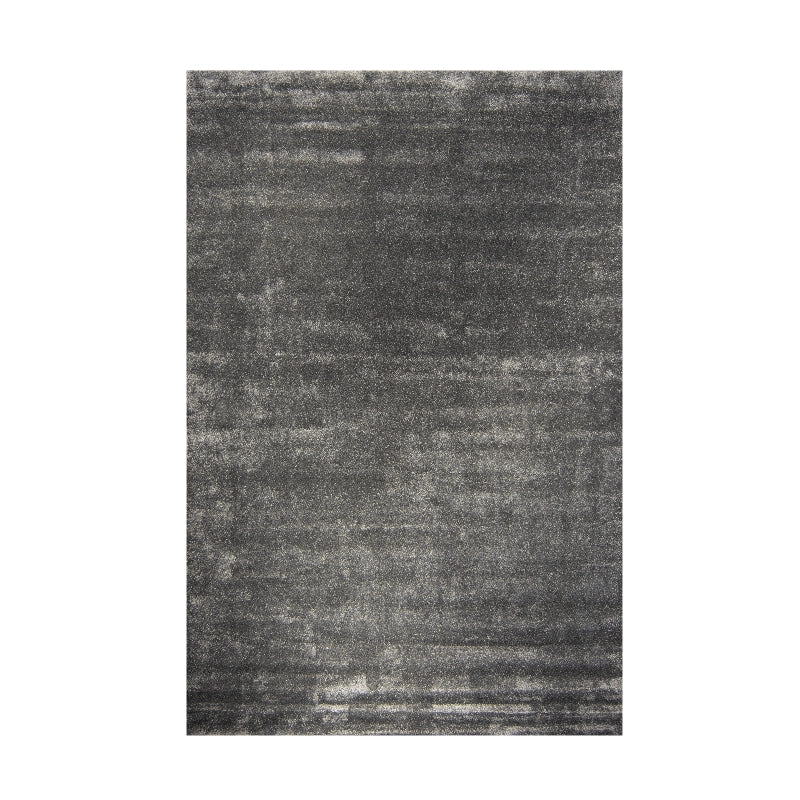 Modern Plush Pile Rugs In Anthracite Grey Pianura Collection
