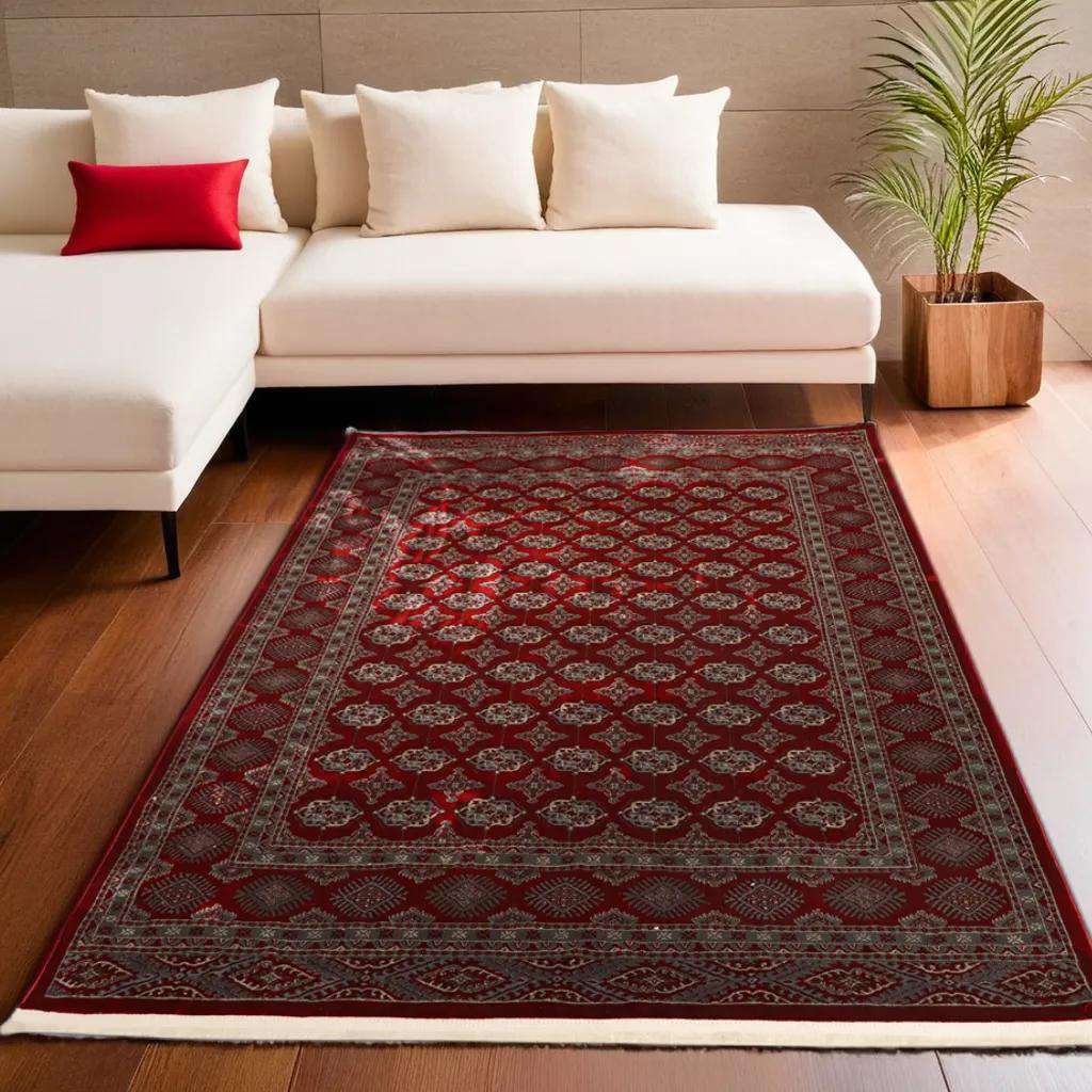 Maroon Oriental Persian Rug Design
