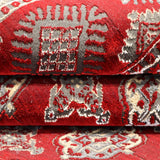 Maroon Oriental Persian Rug Design