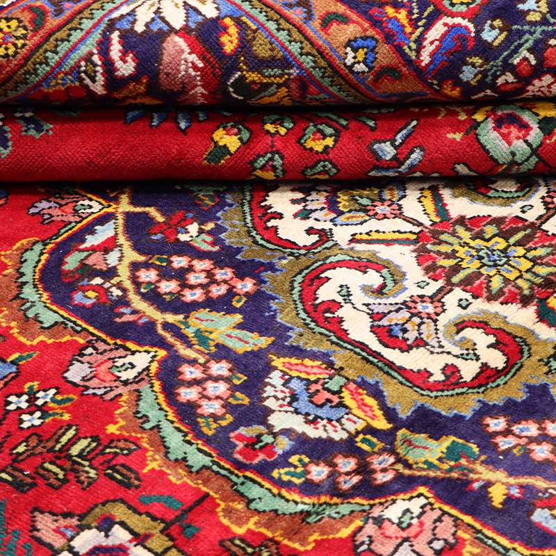 Refurbished Persian Tabriz Rug 372 × 293 cm