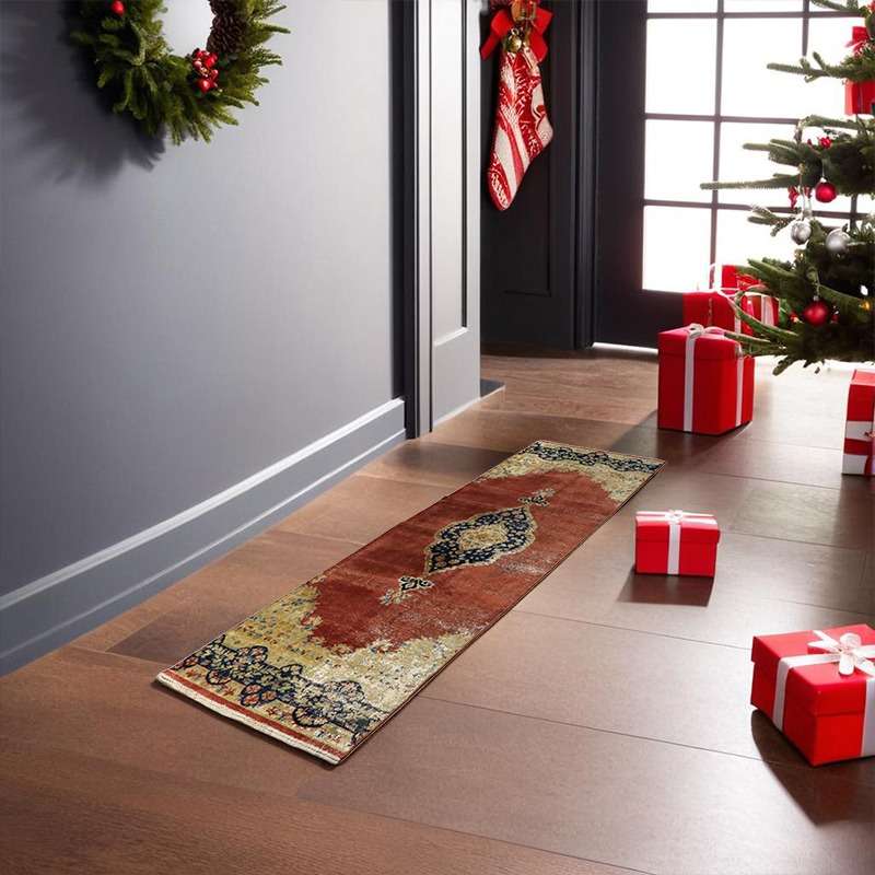 Vintage Persian Design Runner 284 × 80 cm