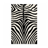 Modern Hand Tufted Zebra-Striped Rug
