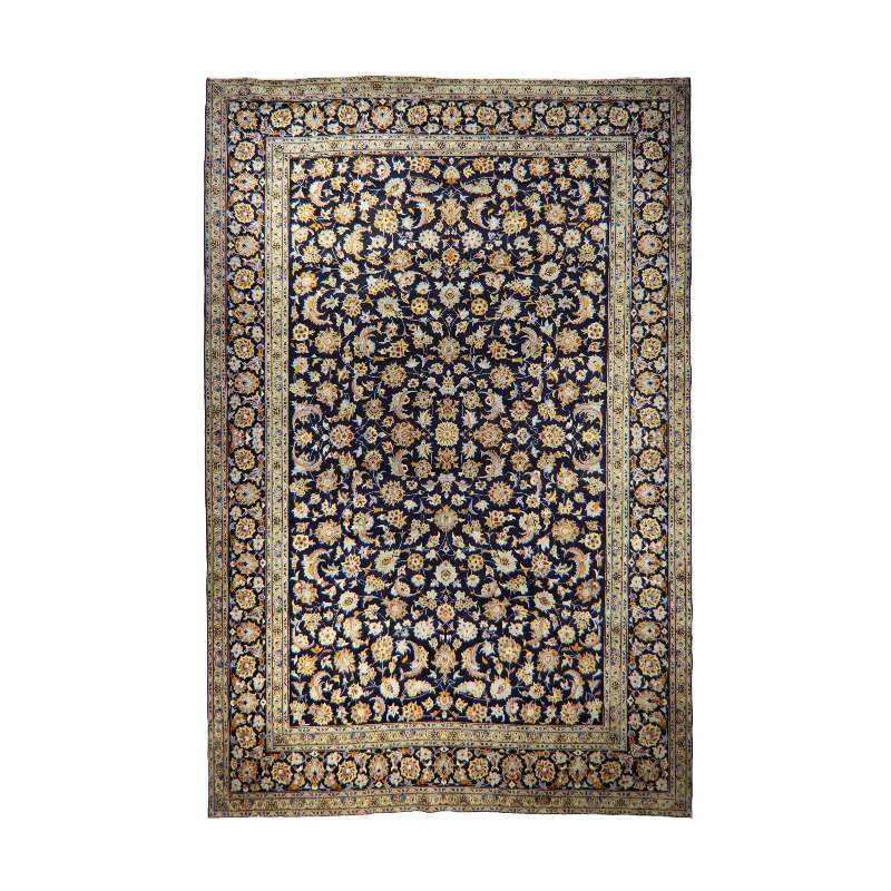 Refurbished Persian Kashan Rug 413 × 303 cm
