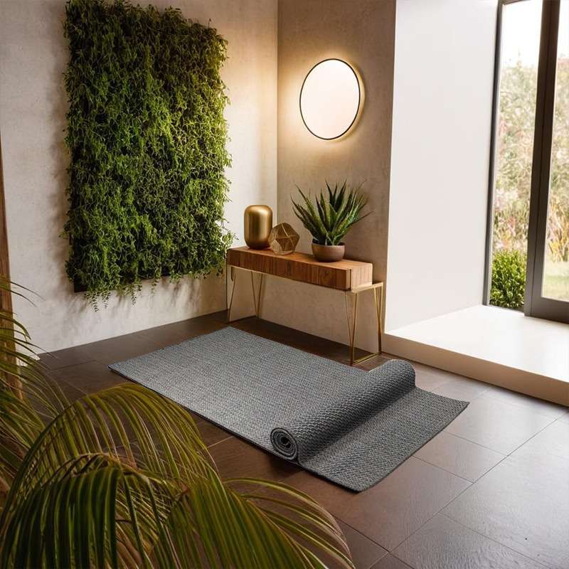 Modern Grey Indoor/Outdoor Runner 397 × 105 cm