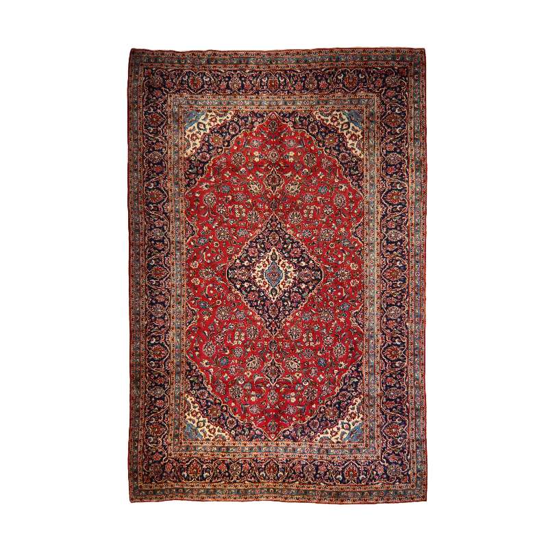 Refurbished Persian Kasha Rug 418 × 285 cm