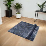Indigo Blue Part Silk Alta Rug 230 × 160 cm
