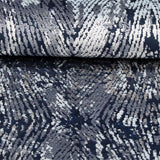 Navy Blue Part Silk Alta Collection Rug 230 × 160 cm