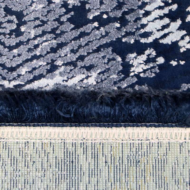 Navy Blue Part Silk Alta Collection Rug 230 × 160 cm