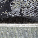 Slate Blue Part Silk Alta Collection Rug 230 × 160 cm