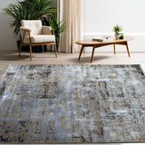 Powder Blue Part Silk Alta Collection Rug 230 × 160 cm
