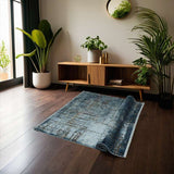 Teal Sage Part Silk Alta Rug 230 × 160 cm